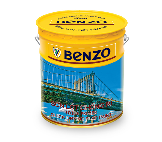 Sơn dầu chống rỉ Alkyd Benzo thùng 17.5 lít
